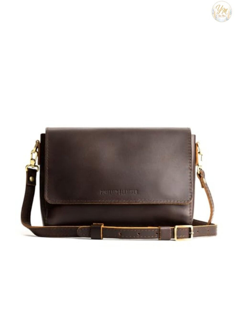 Full-Grain Leather Crossbody Bag Women Adjustable Strap Handcrafted